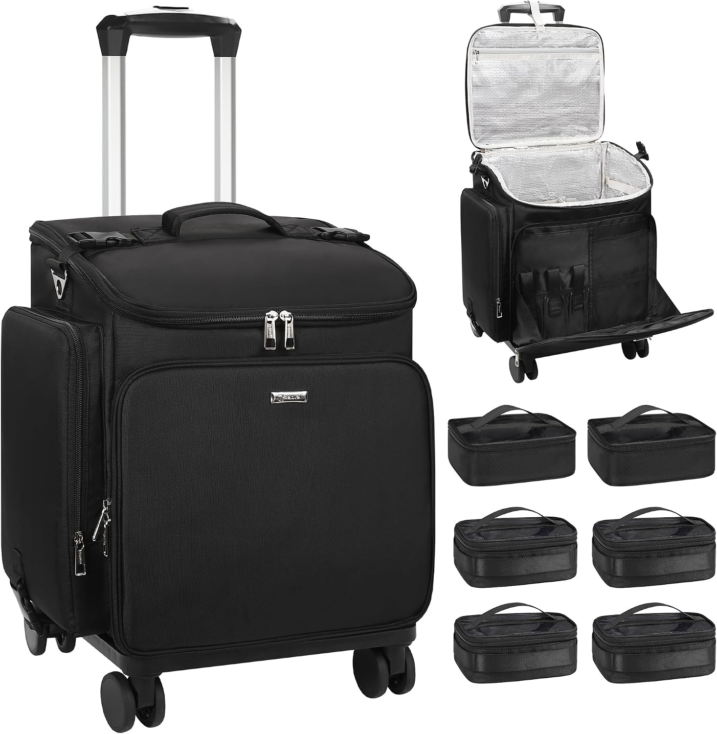 Women'S Bags - Rolling Makeup Case Hair Tools Travel