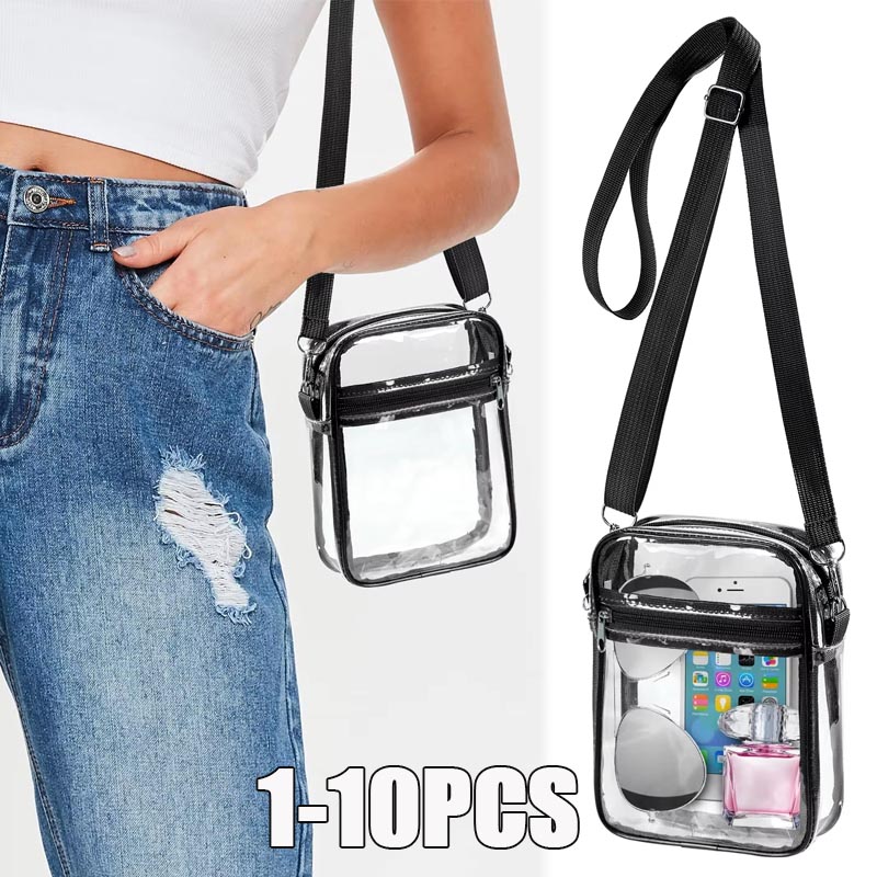 Women'S Bags - 1-10PCS Women Clear Crossbody Bag Transparent
