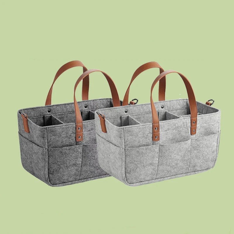 Women'S Bags - Diaper Caddy Nursery Organizer Felt Multi