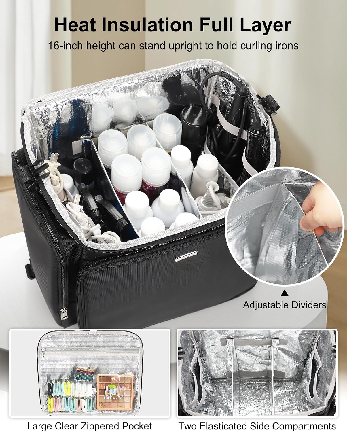 Rolling Makeup Case Hair Tools - Women'S Bags recension och pris