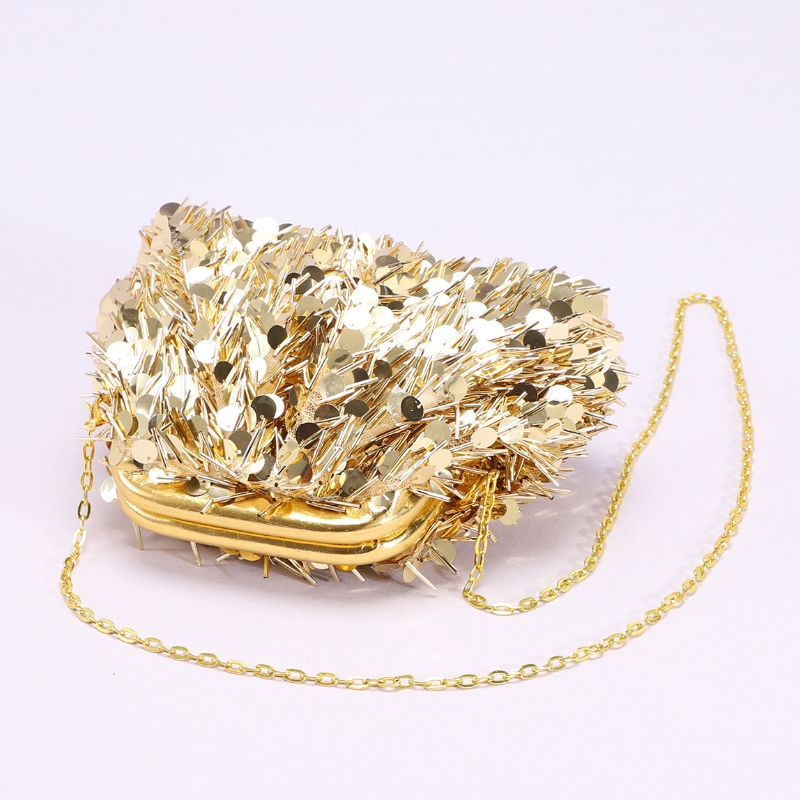 New Trendy Women's Golden Sequ - Women Bags Golden recension och pris