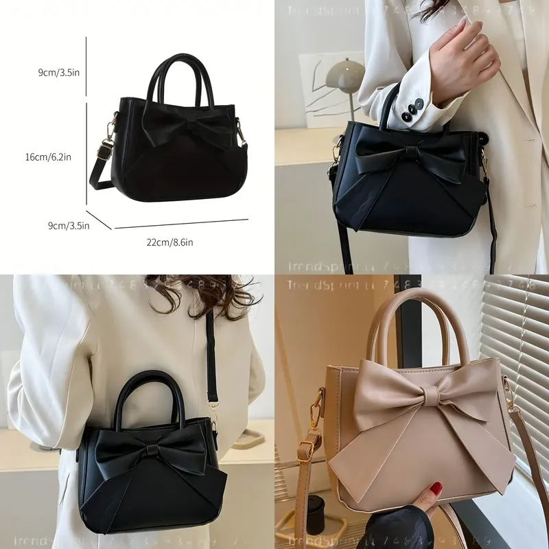 Elegant Black Bow Handbag for  - Women'S Bags Handbags recension och pris