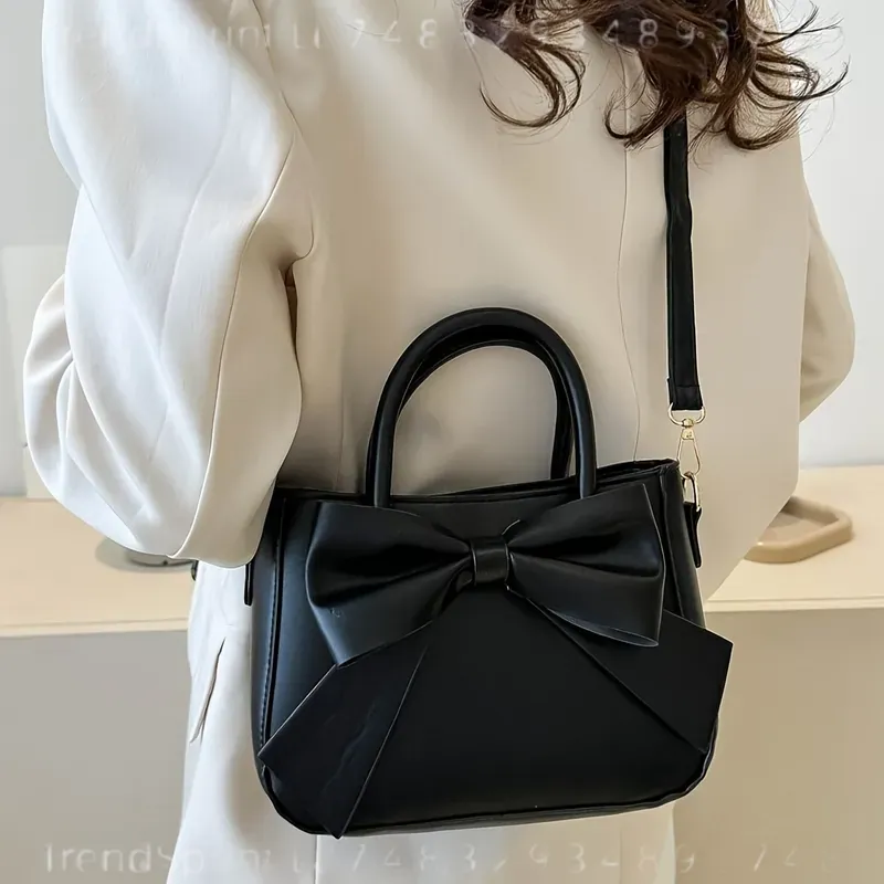 Elegant Black Bow Handbag for  - Women'S Bags Handbags recension och pris
