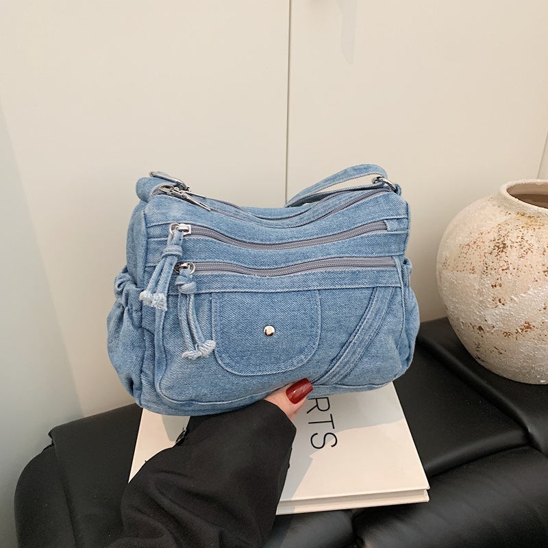 Street Style Retro Blue Denim  - Women Bags Zadig recension och pris