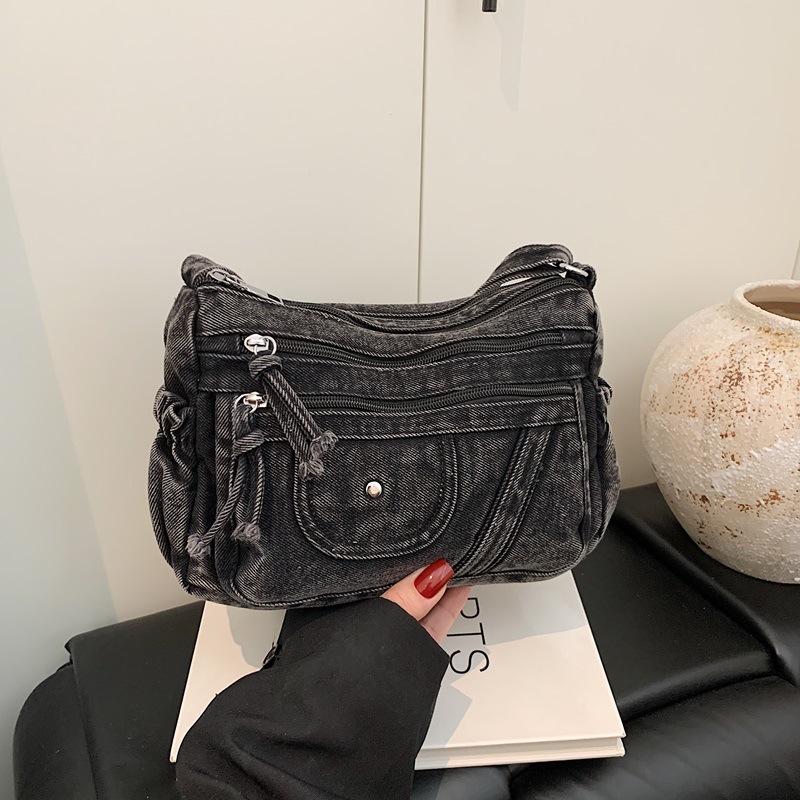 Street Style Retro Blue Denim  - Women Bags Zadig recension och pris