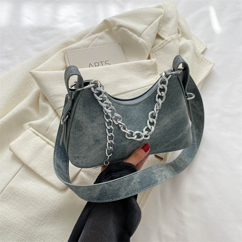 Denim Handheld Small Bag for W - Women Bags Zadig recension och pris