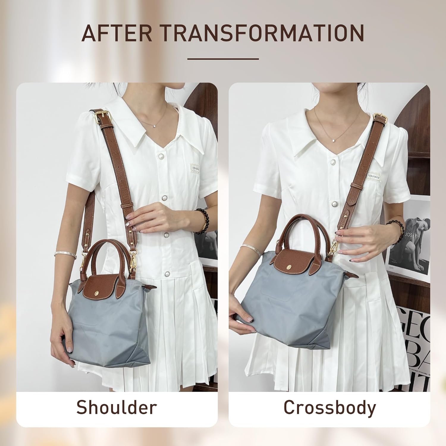 Leather Bag Shoulder Strap for - Women'S Bags Longchamp recension och pris