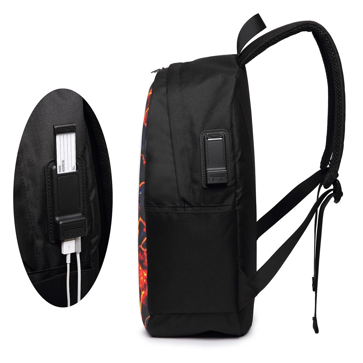 Magma Volcano Lava Fire Backpa - Women Bags For Women recension och pris