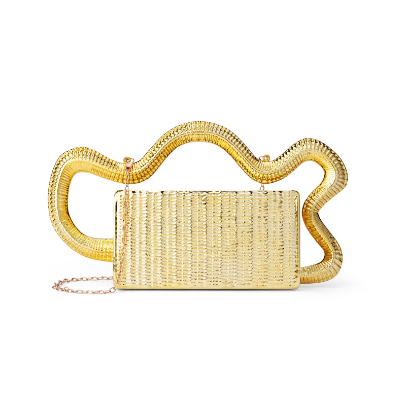 2026 Acrylic Fashion Serpentin - Women Bags Golden recension och pris