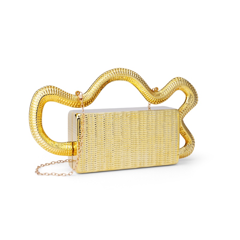 2026 Acrylic Fashion Serpentin - Women Bags Golden recension och pris