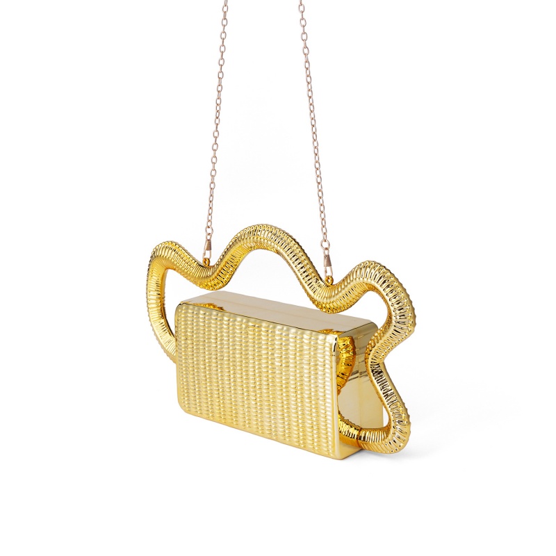 2026 Acrylic Fashion Serpentin - Women Bags Golden recension och pris