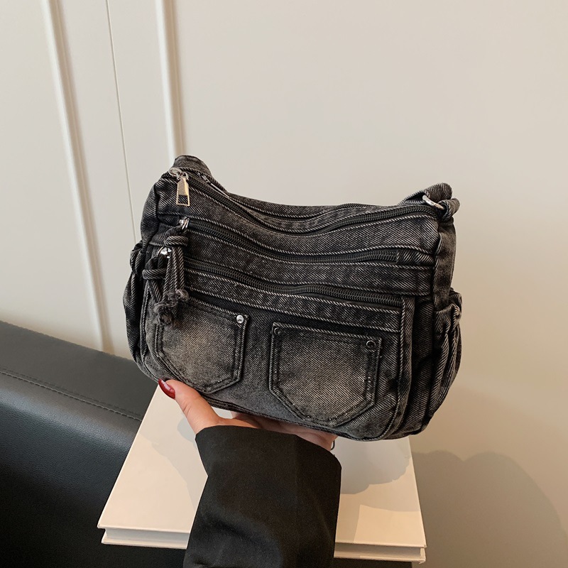 Korean Fashion Washed Denim Co - Women Bags Zadig recension och pris