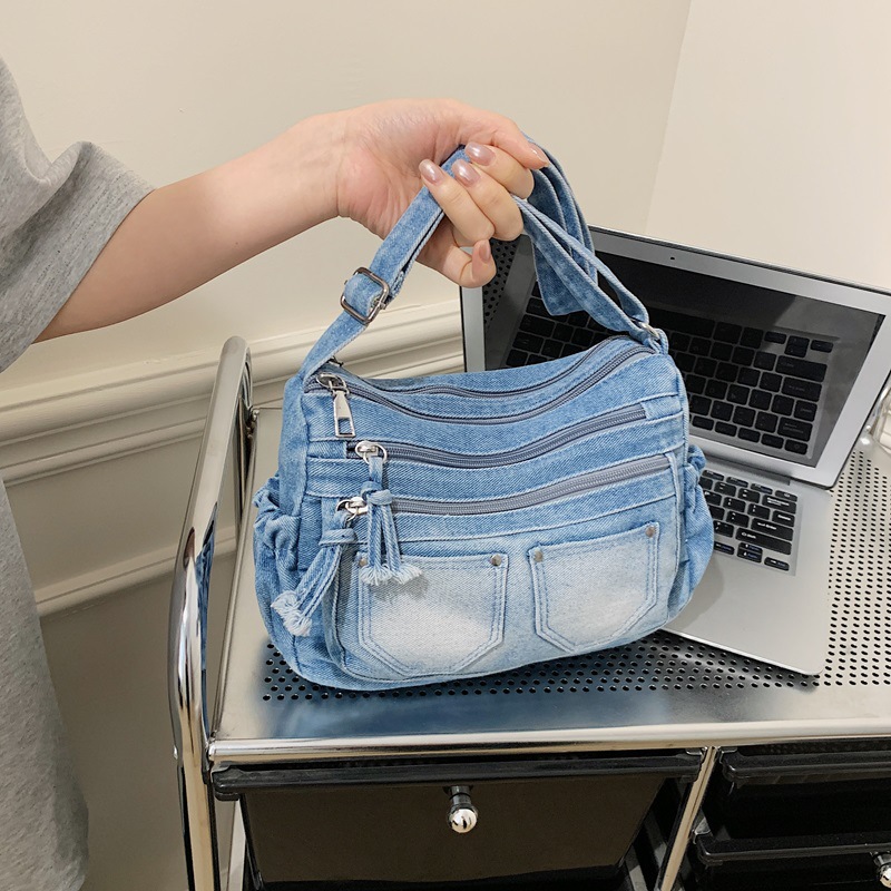 Korean Fashion Washed Denim Co - Women Bags Zadig recension och pris