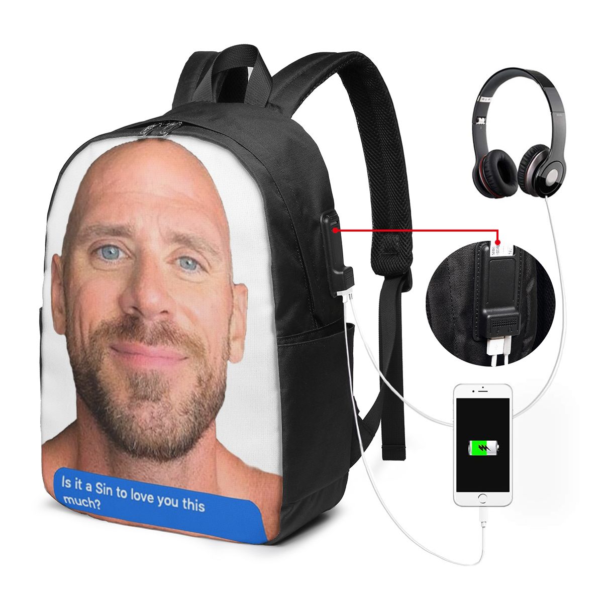 Johnny Sins Flirty Text Bubble - Women Bags For Women recension och pris