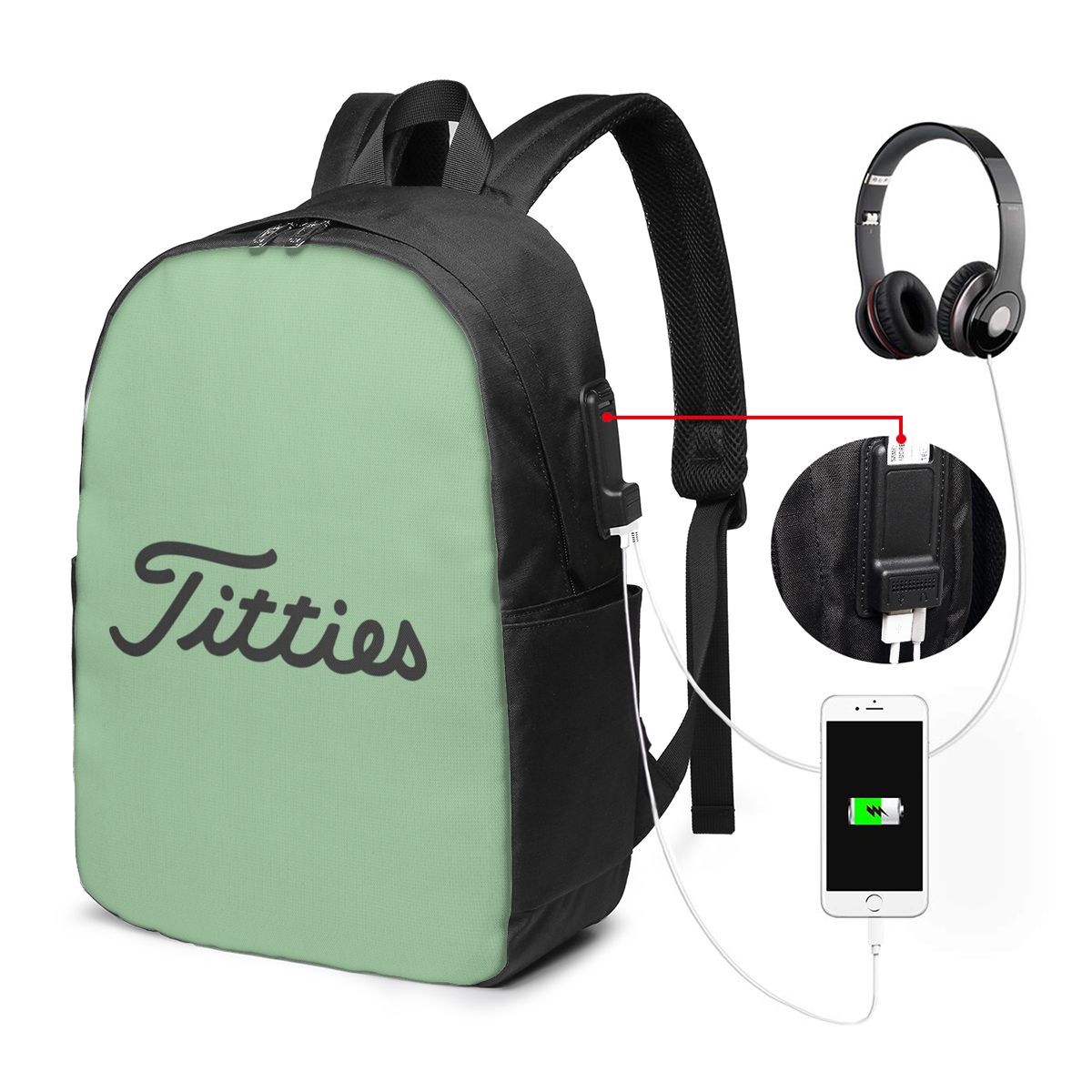 Titties Golf Ball Backpack Tra - Women Bags For Women recension och pris