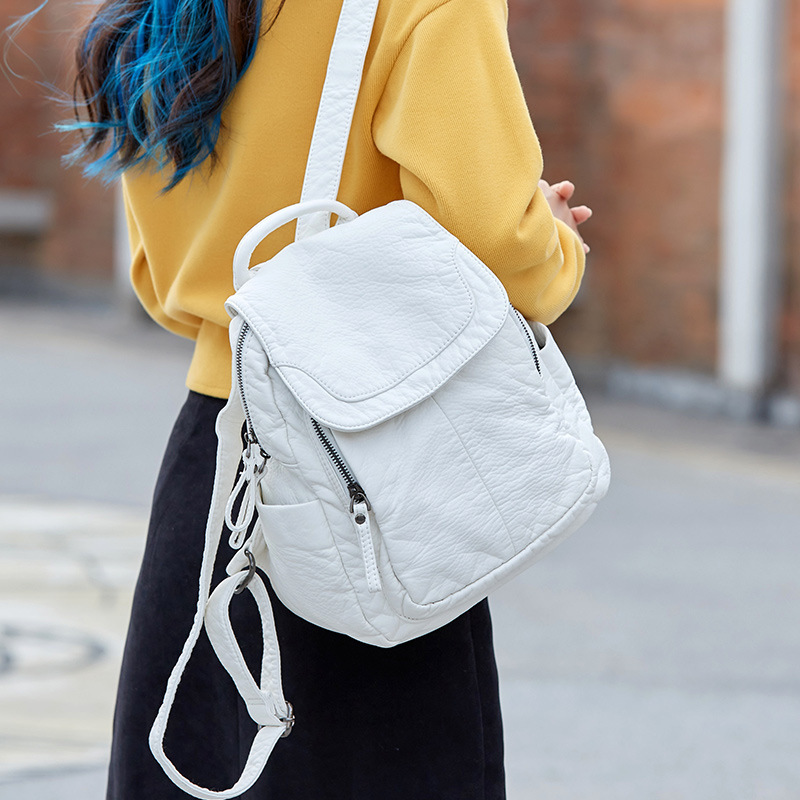 Women's Backpack White Washed  - Women Bags In Sale recension och pris
