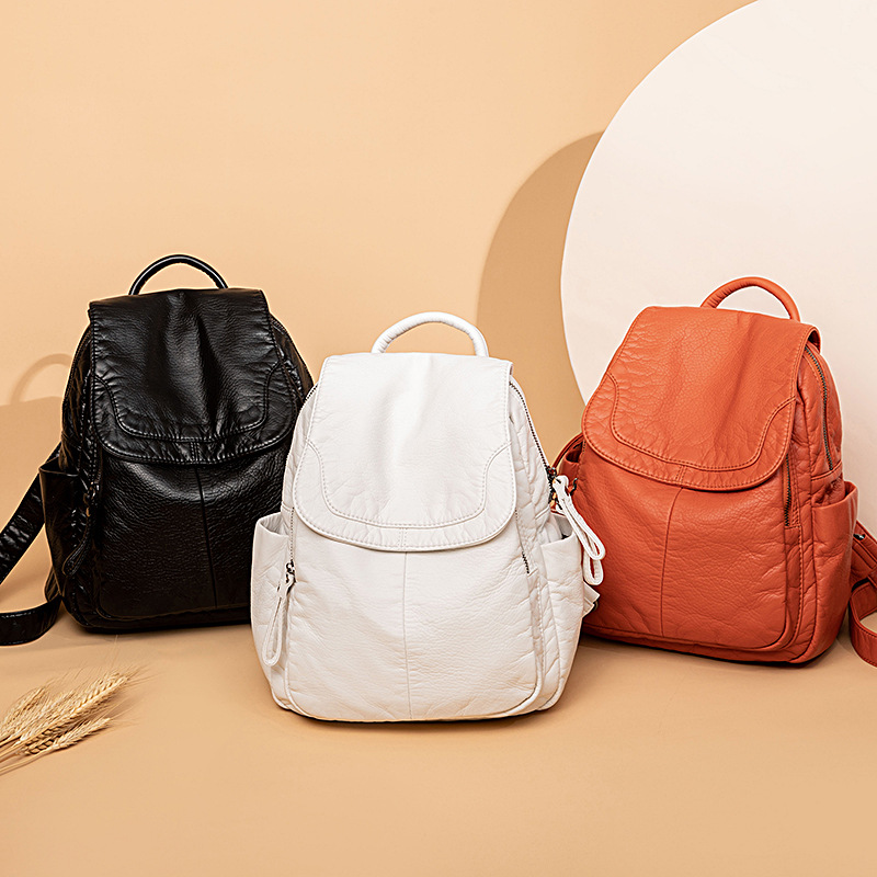 Women's Backpack White Washed  - Women Bags In Sale recension och pris