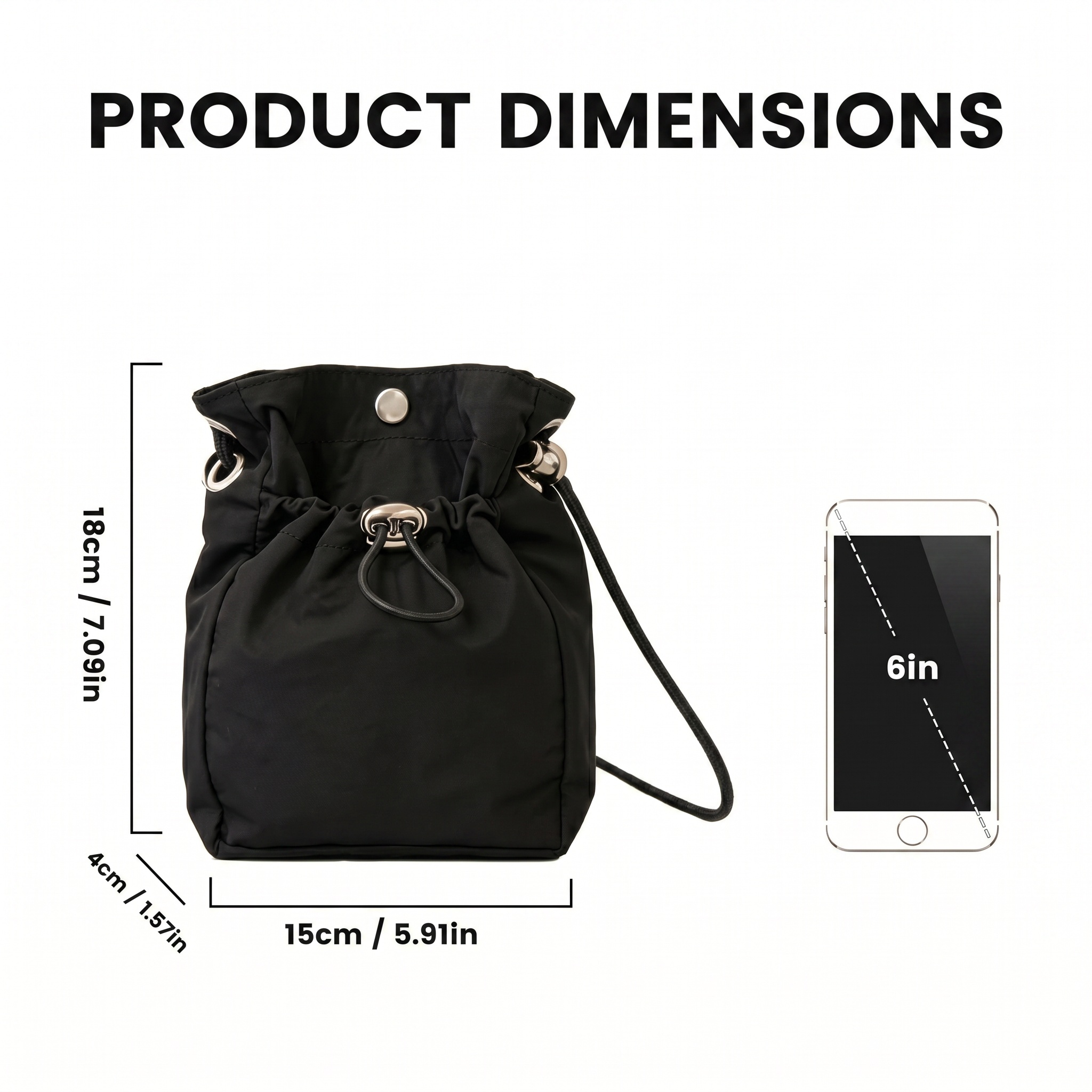 Pomelo Best Mini Nylon Drawstr - Women'S Best Bags For Travel recension och pris