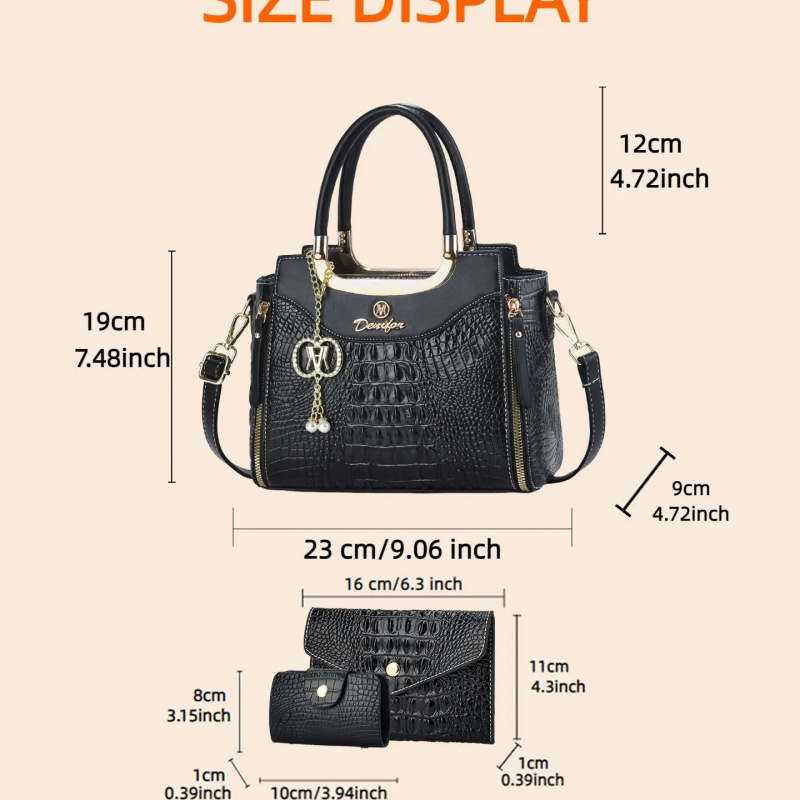 Women's Crocodile Texture Hand - Women'S Bags Handbags recension och pris