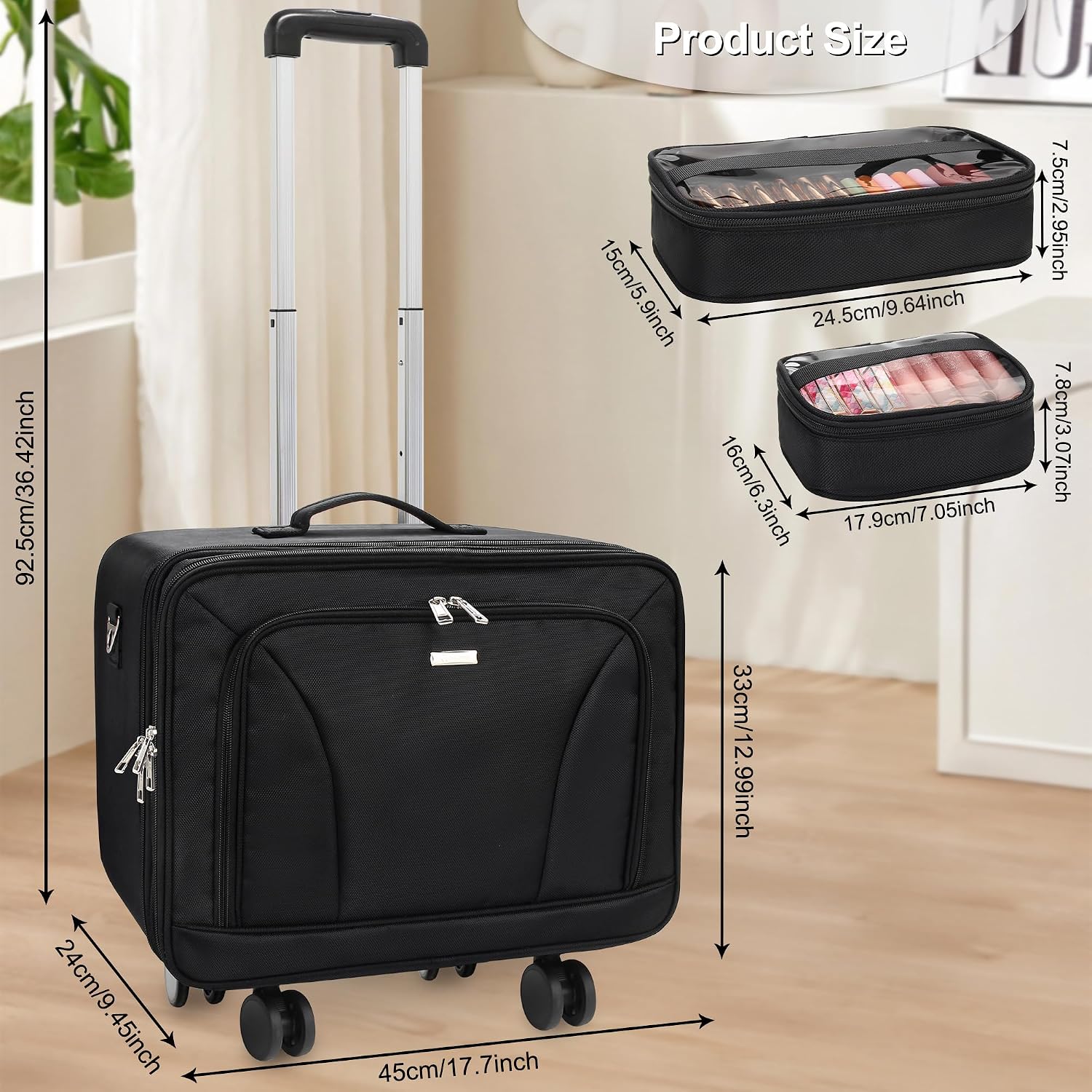 Extra Large Rolling Makeup Tra - Women'S Bags recension och pris