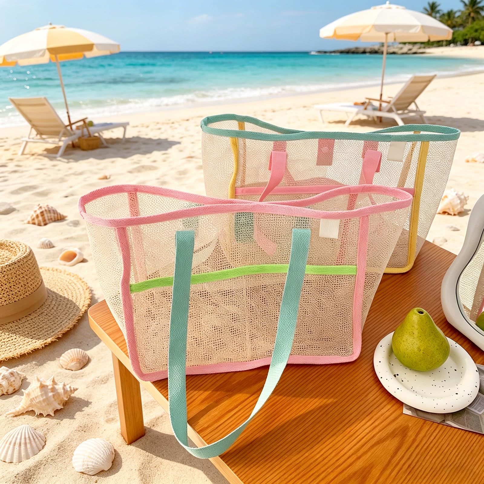 Beach Bags for Women Colorful  - Women'S Bags recension och pris