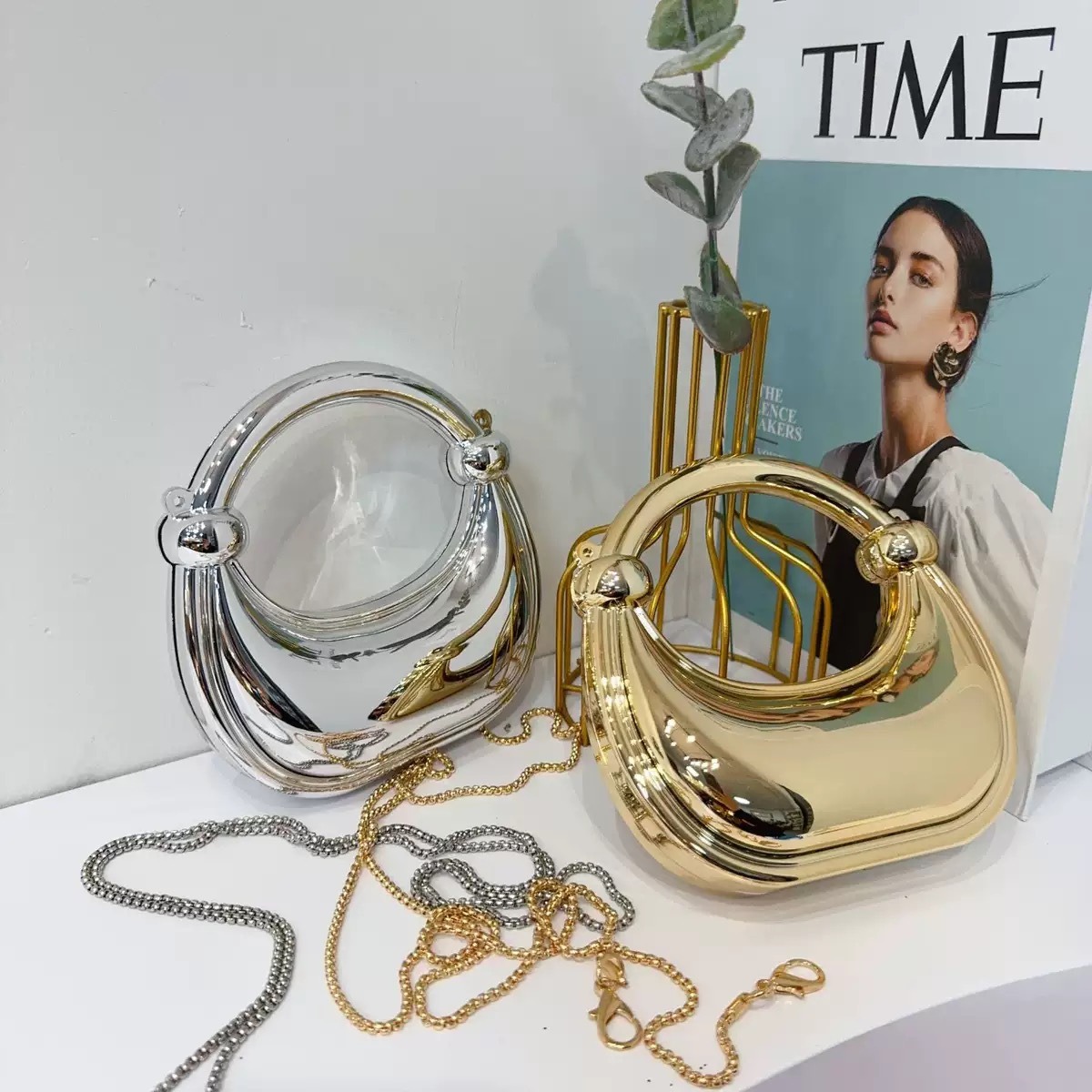 Mini Golden Evening Bag Purses - Women Bags Golden recension och pris