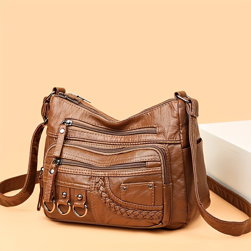 Women'S Large Capacity Shoulde - Women Bags Golden recension och pris