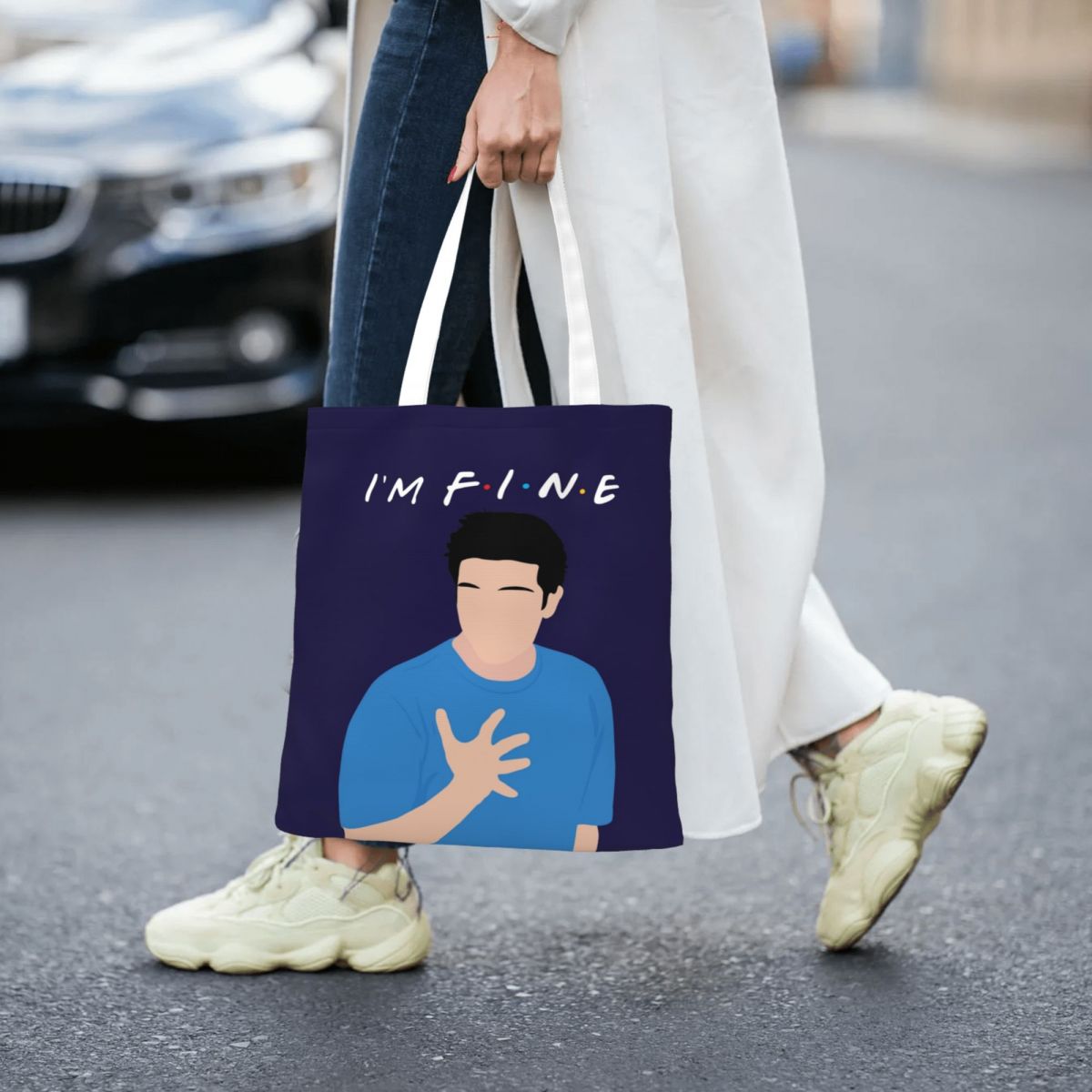 I'm Fine Canvas Tote Bag Eco-F - Women Bags Ross recension och pris