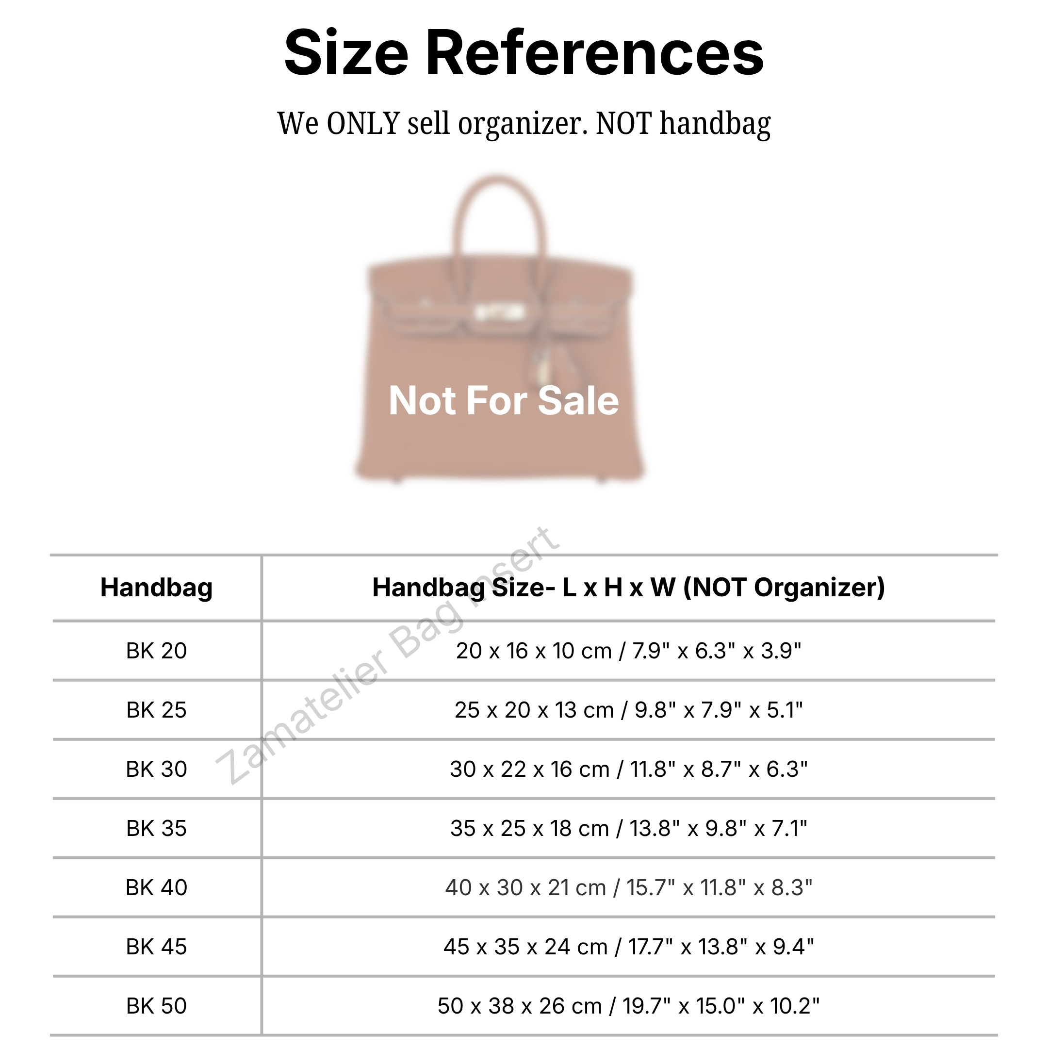 Custom Made Silk Insert for Bi - Women'S Bags recension och pris