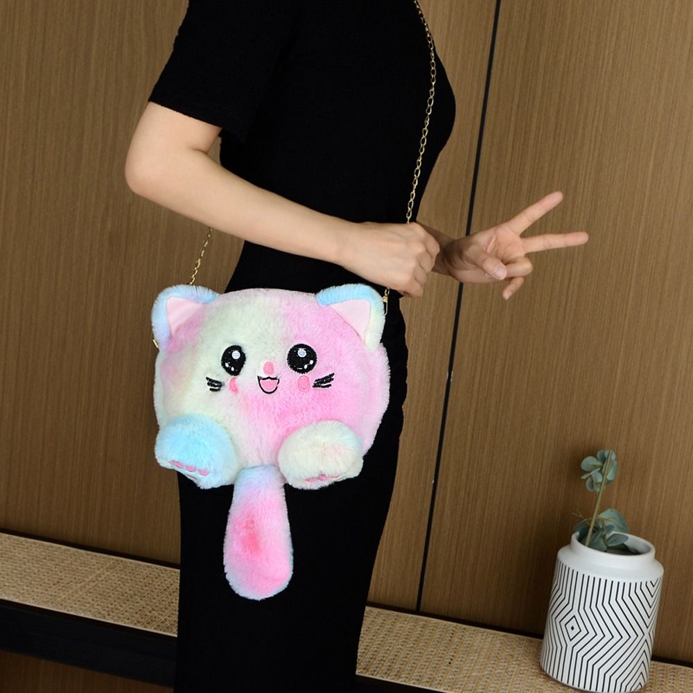 Cute Rainbow Cat Shoulder Bag  - Women Bags In Sale recension och pris