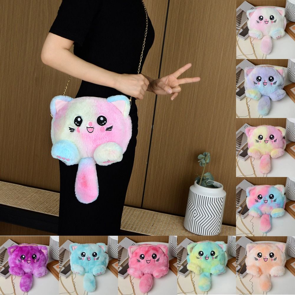 Cute Rainbow Cat Shoulder Bag  - Women Bags In Sale recension och pris