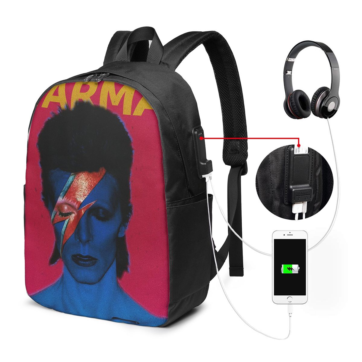 Davids Bowied Backpack Travel  - Women Bags For Women recension och pris