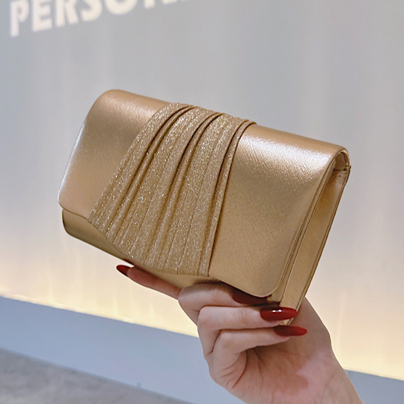 Golden Small Evening Clutch Ba - Women Bags Golden recension och pris
