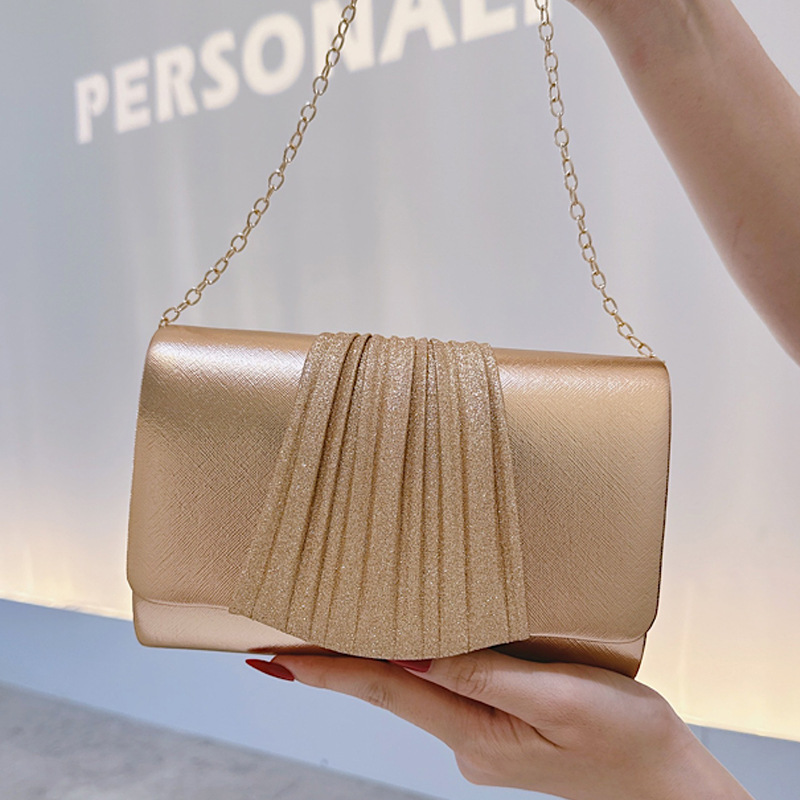 Golden Small Evening Clutch Ba - Women Bags Golden recension och pris