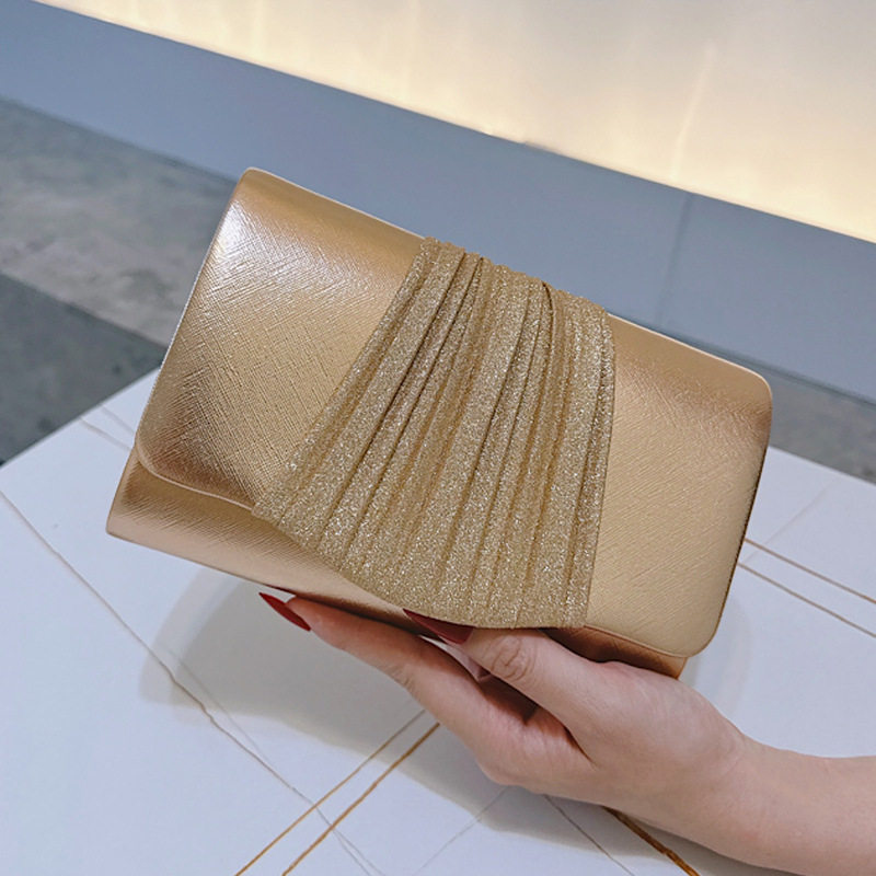 Golden Small Evening Clutch Ba - Women Bags Golden recension och pris