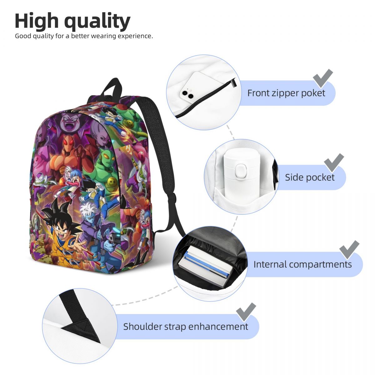 Dragon Ball DAIMA Fashion Back - Women'S Bags Going Out recension och pris