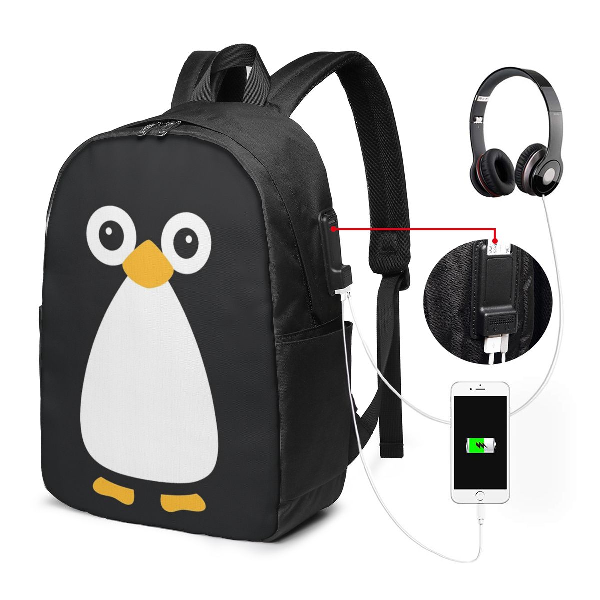 Cute Vector Penguin Backpack T - Women Bags For Women recension och pris
