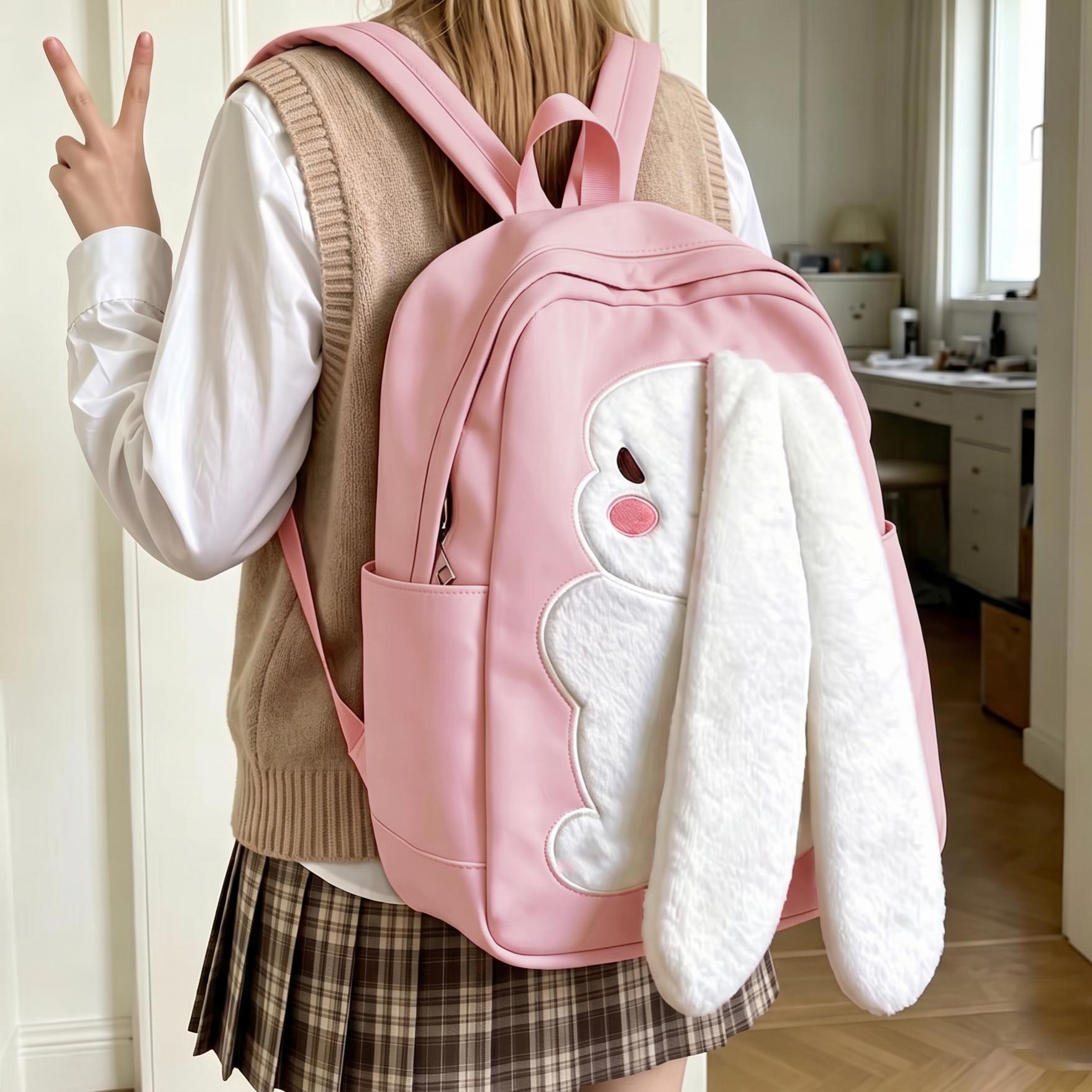 Rabbit-patterned backpack, des - Women'S Best Bags For Travel recension och pris